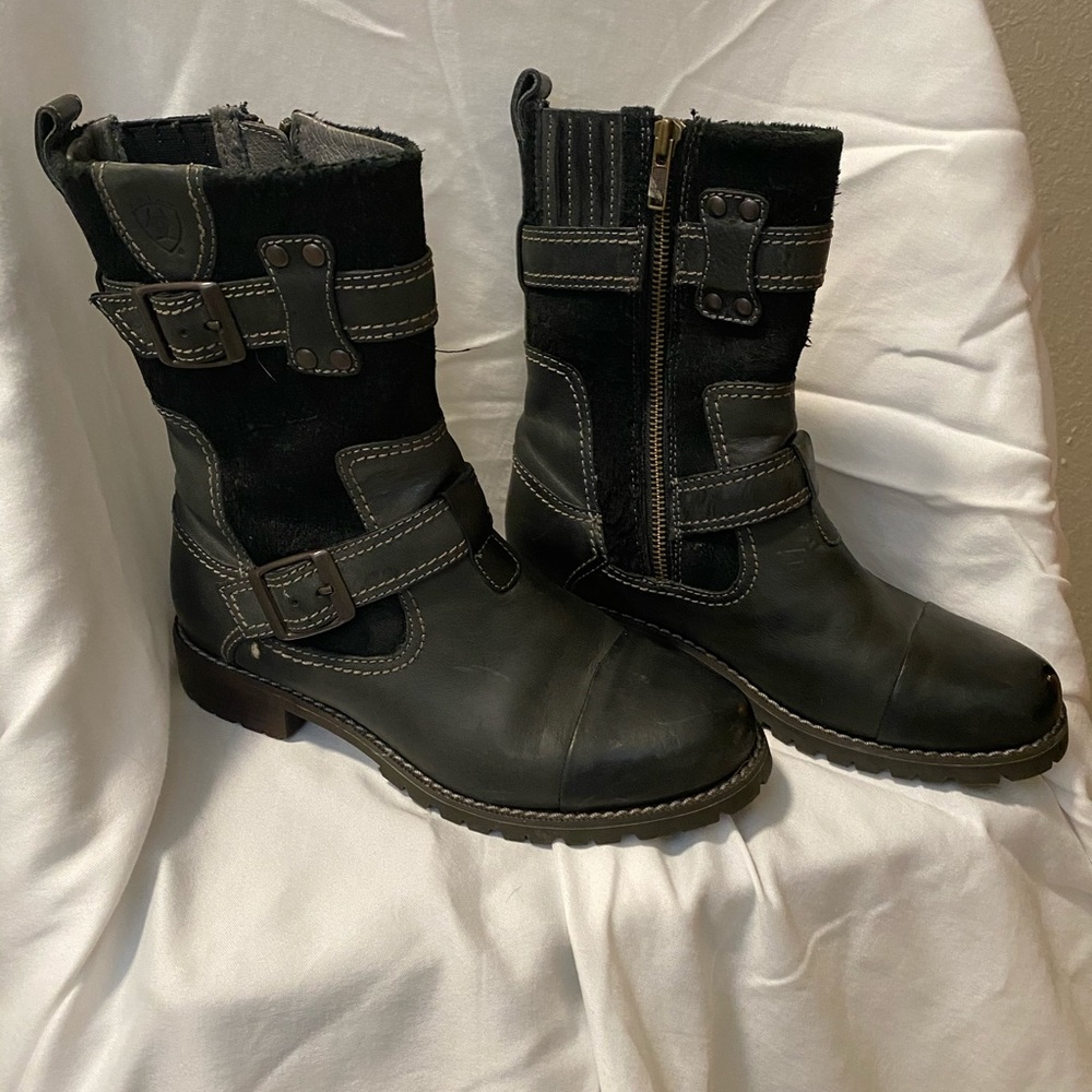 Ariat Mid-Calf Boots Size 7, Black